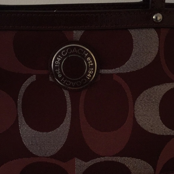 Coach Burgundy Purse